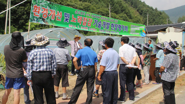 시험연구사업 현장평가 사진
