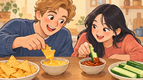 한번 베어 문 오이, 쌈장에 다시 찍으면 불결해?