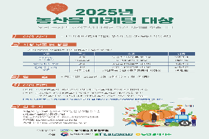 “올해 농산물마케팅 혁신의 주인공은?”…2025년 농산물 마케팅 대상 모집